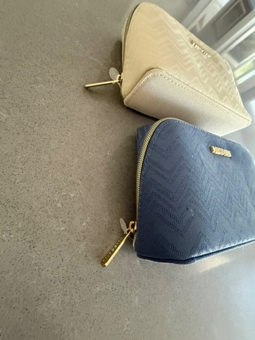 2 New (Blue & Cream) Missoni Delta One First Class Amenity Kit New Sealed